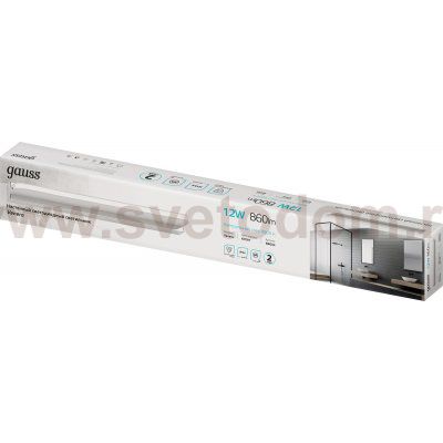 Настенный светодиодный светильник Gauss Venera BR004 12W 860lm 200-240V 520mm LED