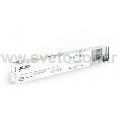 Настенный светодиодный светильник Gauss Melissa BR012 14W 1000lm 200-240V 605mm LED