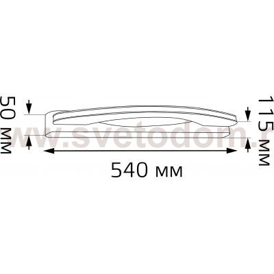 Настенный светодиодный светильник Gauss Lidia BR052 12W 860lm 200-240V 540mm LED