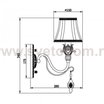 Бра Vele Luce Charlotte VL1457W01