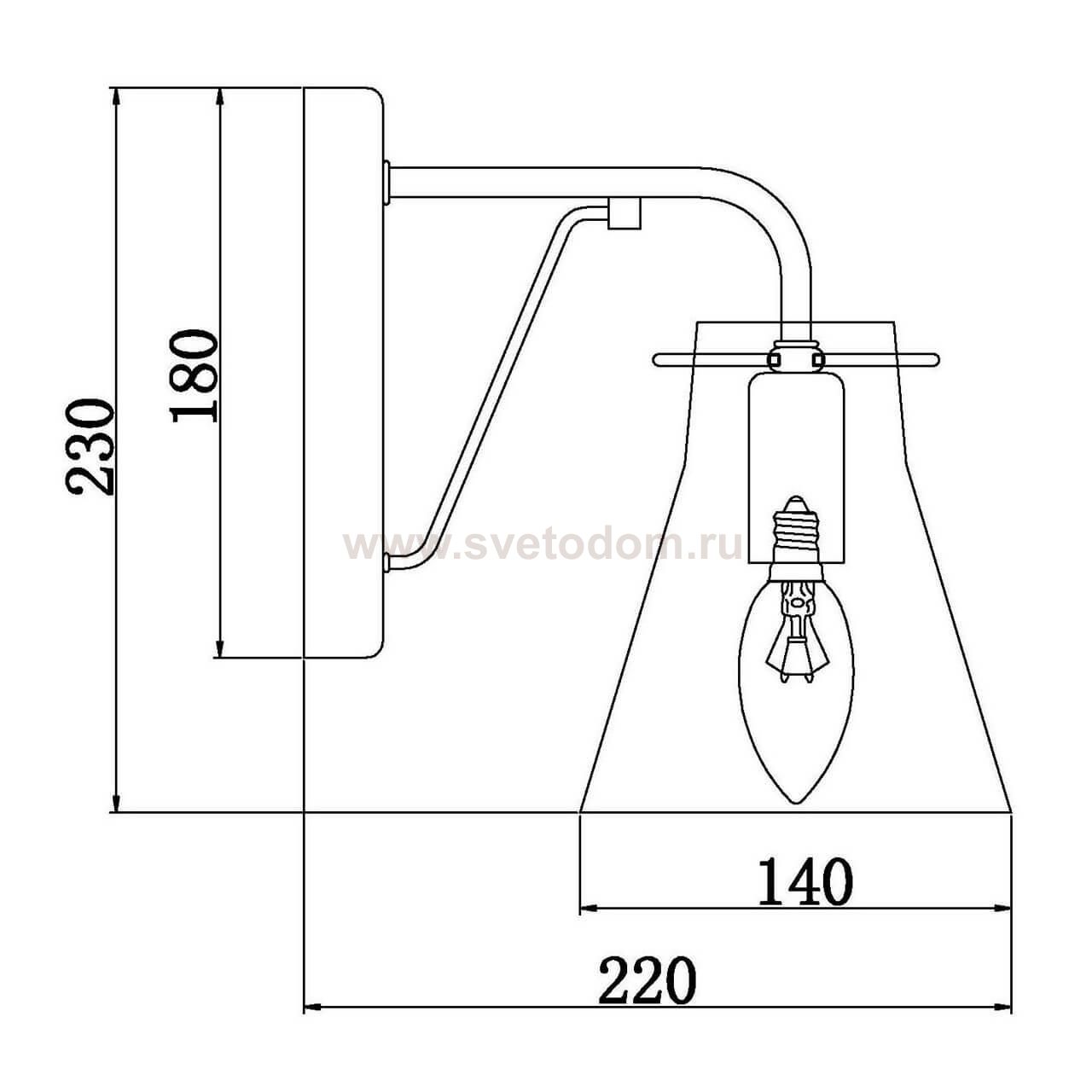 Светильник бра Vele Luce Fedele VL1365W01