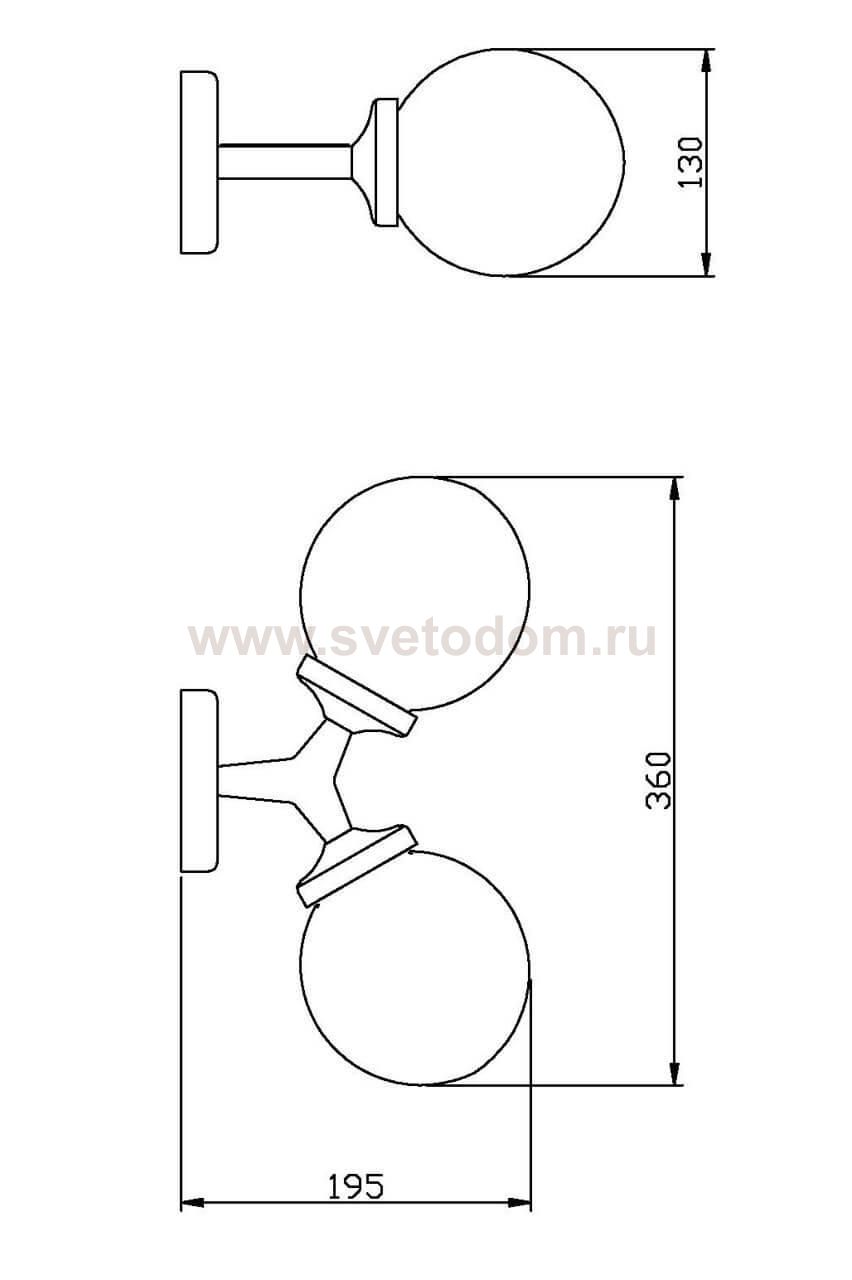 Бра Vele Luce Galassia VL1872W02