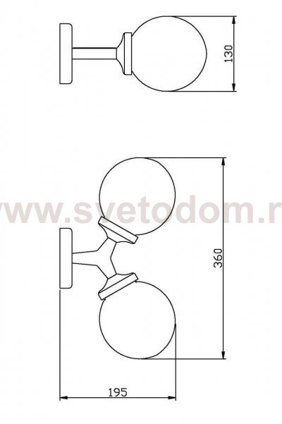 Бра Vele Luce Galassia VL1872W02