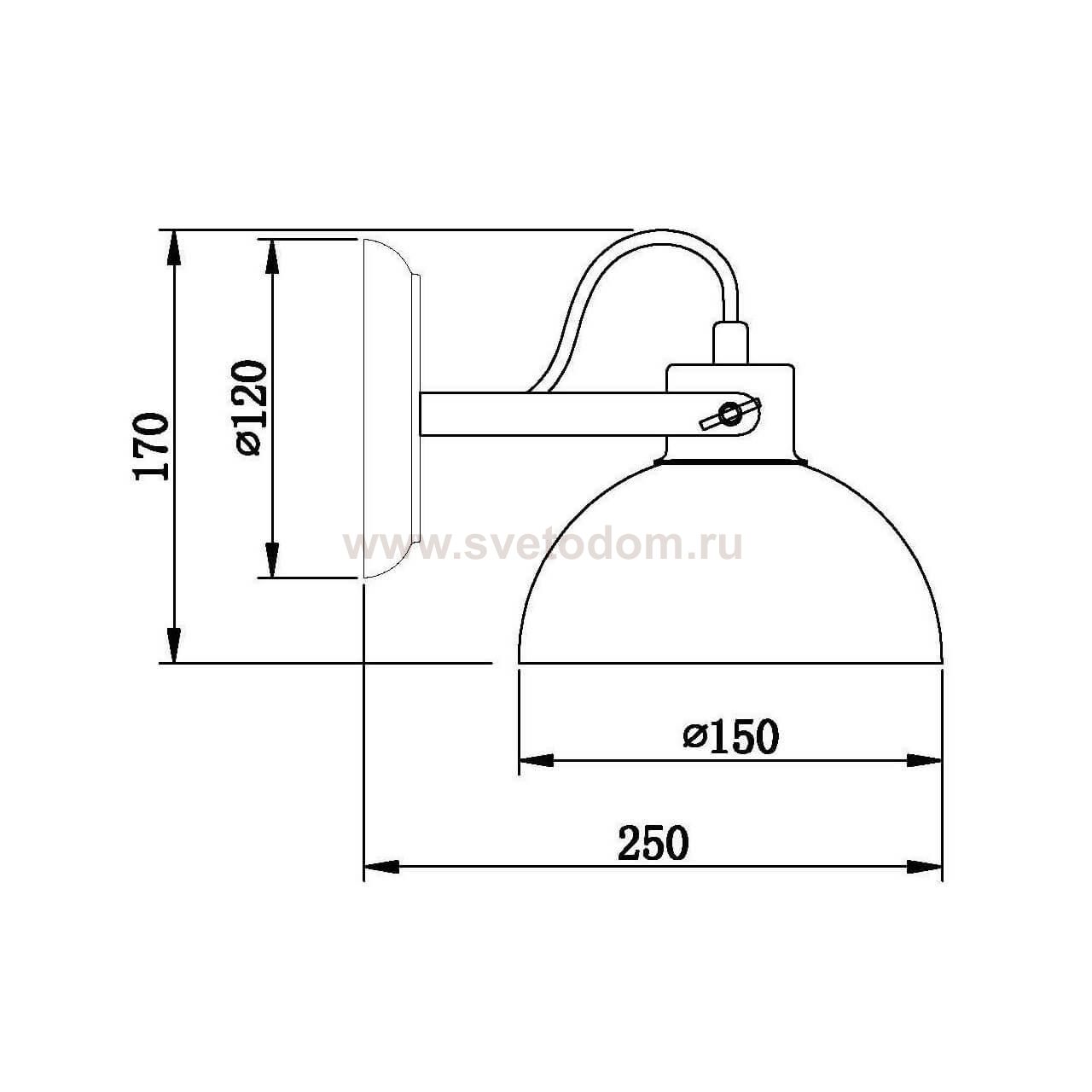 Бра Vele Luce Impetuoso VL1431W01