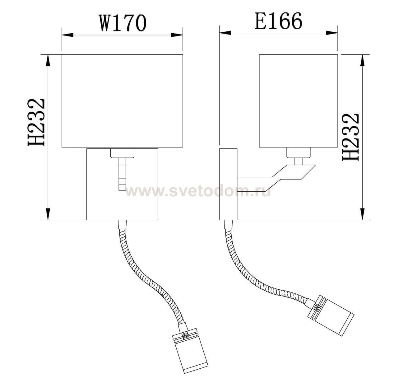 Бра Vele Luce Ultimo VL1523W02