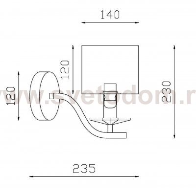 Бра Vele Luce Violento VL1614W01