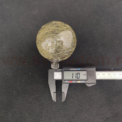 Плафон шарик паутинка золотой 70мм G4 Ornella 70402 / 3652