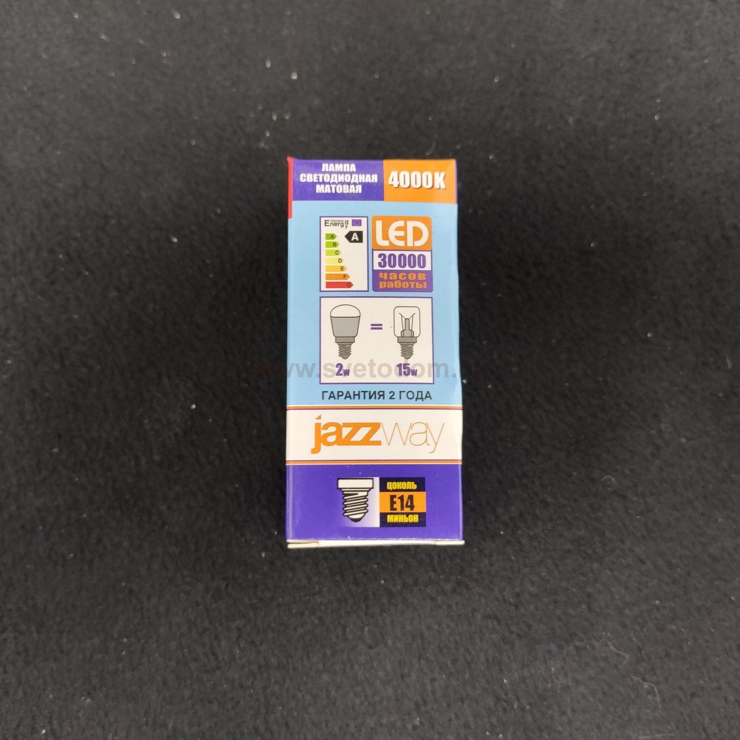 Светодиодная лампа для холодильника E14 2W 4000K 60*30мм Jazzway
