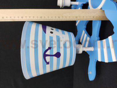 Люстра потолочная ШТУРВАЛ для детской 41031/4BL BL Gerhort (брак партии)