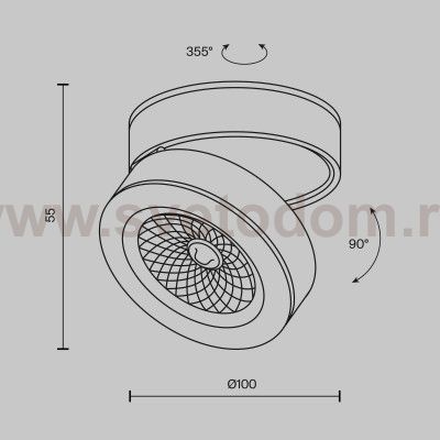 Потолочный светильник Maytoni C022CL-12W3K-W-1 Magic