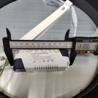 Светильник светодиодный 34W черный Maytoni C032CL-L43B4K