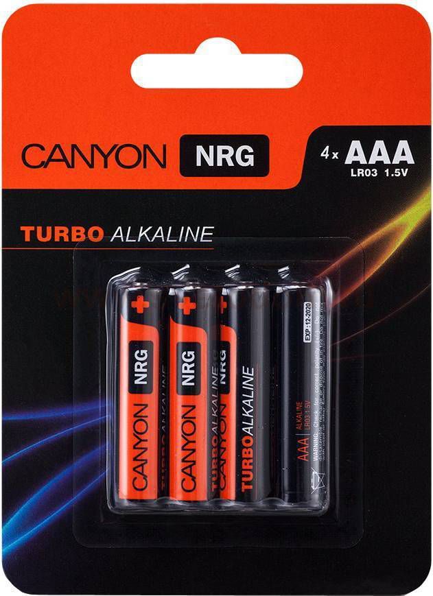 Щелочная батарея, CANYON AAA 10шт