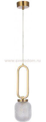Светильник подвесной Crystallux CAROLINA SP1 V2 BRASS CAROLINA