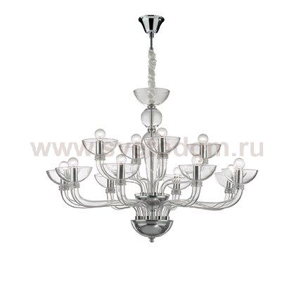 Люстра Ideal Lux CASANOVA SP12 TRASPARENTE
