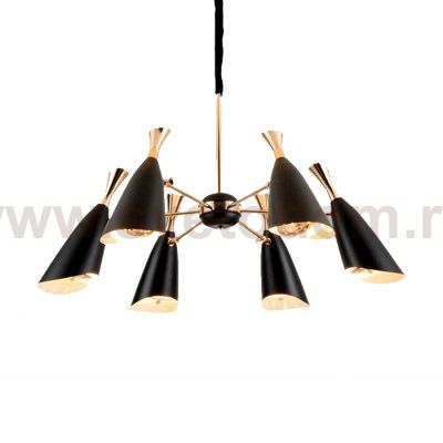 Люстра Delight Collection Duke 6 black/gold