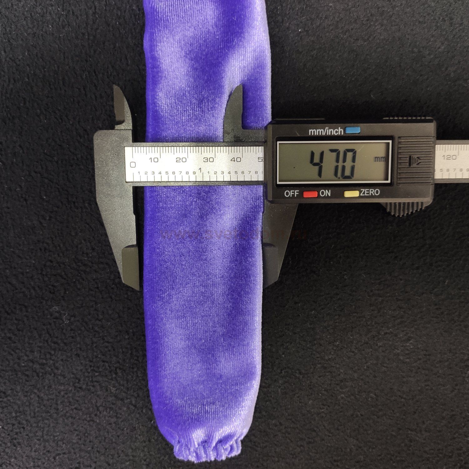 Чехол для люстры бархатный сиреневый 0,7м