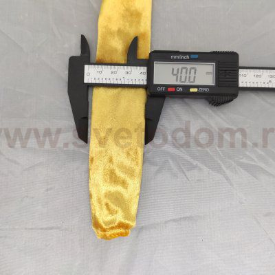 Чехол для люстры бархатный СВЕТЛО-золотого цвета 0,7м