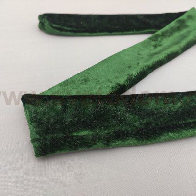 Чехол для люстры бархатный малахит (темно-зеленый) 0,7м