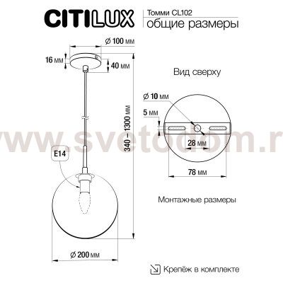 Светильник Citilux CL102621