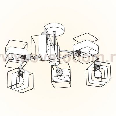 Люстра потолочная Citilux CL140160 Бертон