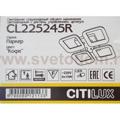 Люстра потолочная Citilux CL225245R Паркер