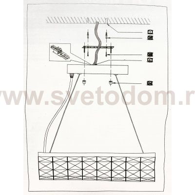 Светильник подвесной Citilux CL320321 Спектра