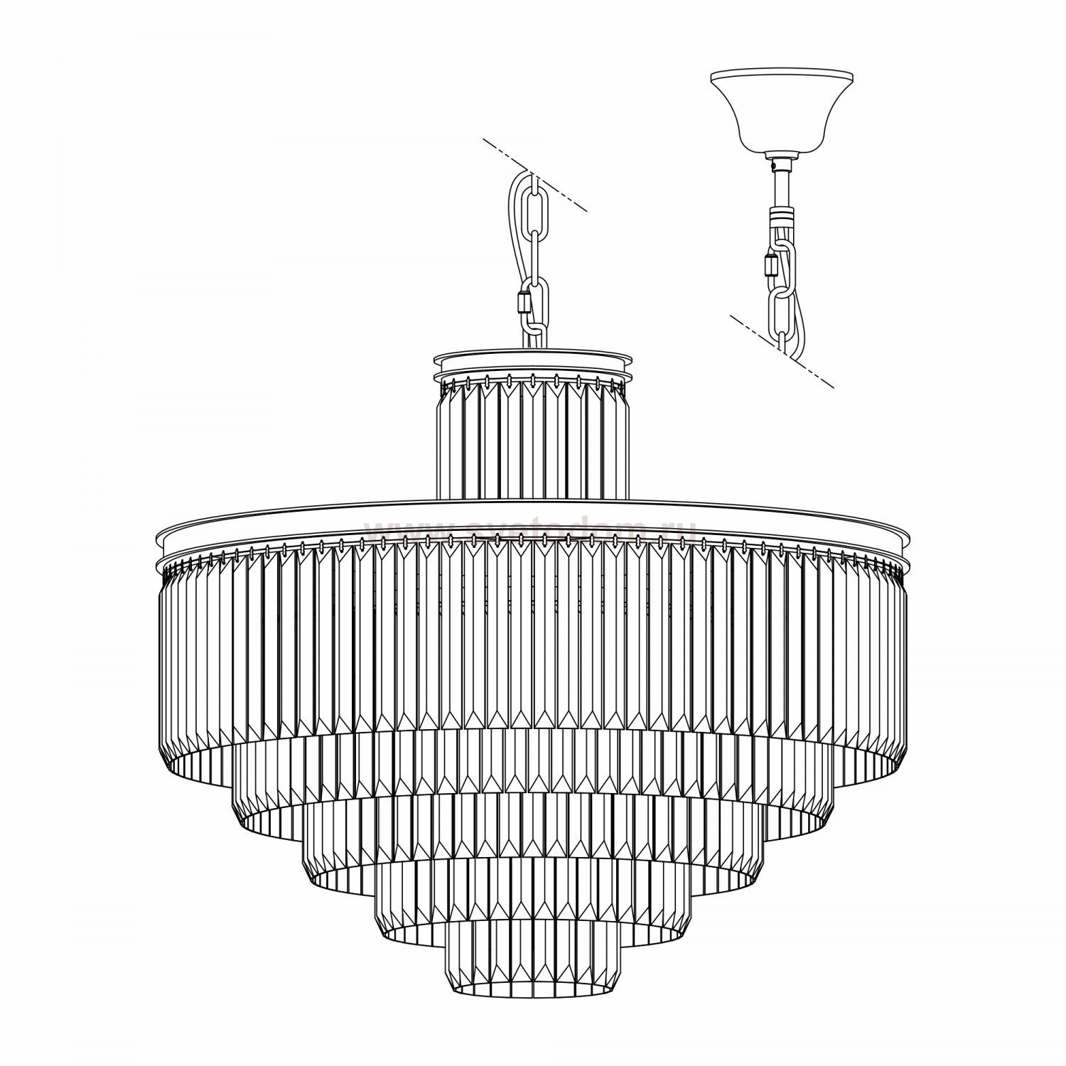 Люстра подвесная Citilux CL332151 Мартин