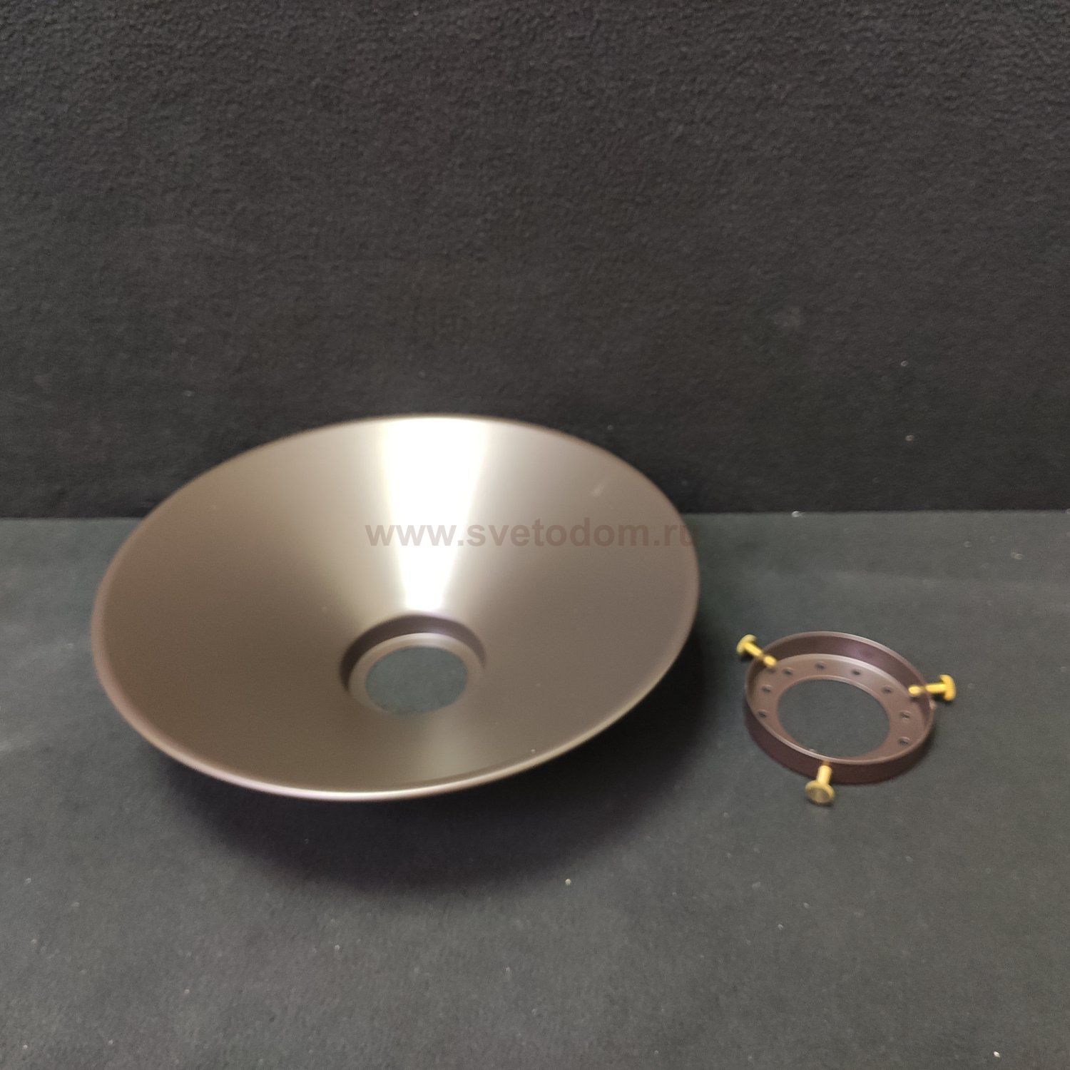 Плафон металлический темный 220*70мм Е27 (43мм посадка) CL450.11 Эдисон