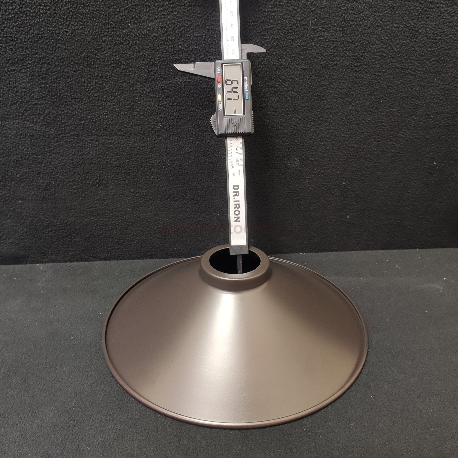 Плафон металлический темный 220*70мм Е27 (43мм посадка) CL450.11 Эдисон