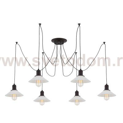 Люстра подвесная паук на 6 ламп Citilux CL451062 Эдисон