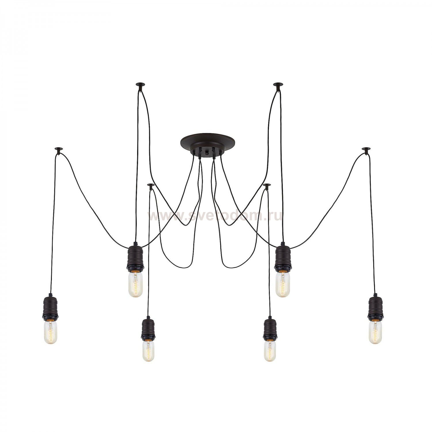 Люстра подвесная паук на 6 ламп Citilux CL451062 Эдисон