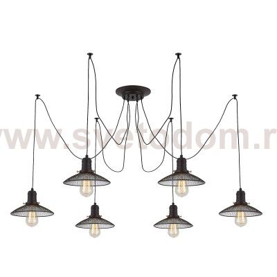 Люстра подвесная паук на 6 ламп Citilux CL451062 Эдисон