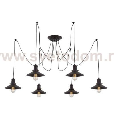 Люстра подвесная паук на 6 ламп Citilux CL451062 Эдисон