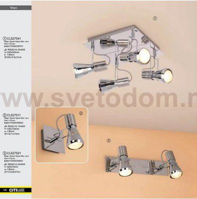 Светильник поворотный спот Citilux CL527521 Марс