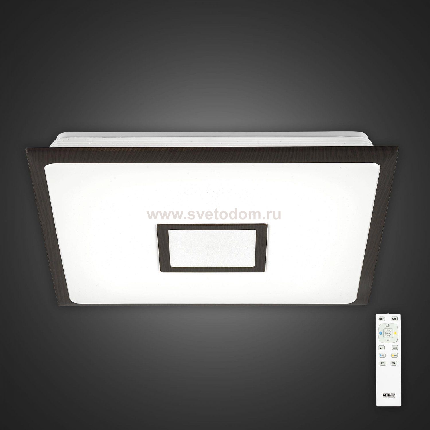Светильник диодный с пультом CL70355R СтарЛайт венге