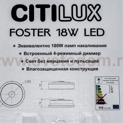 Светильник настенно-потолочный Citilux CL706212 Фостер-2
