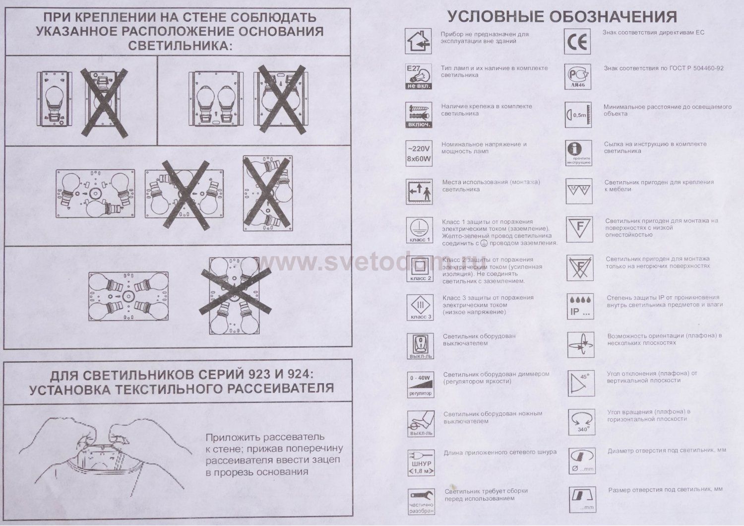 Светильник настенно-потолочный Citilux CL934011 Белый