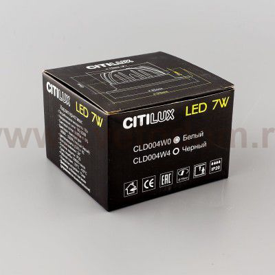 Встраиваемый светильник Citilux CLD004W1 Гамма