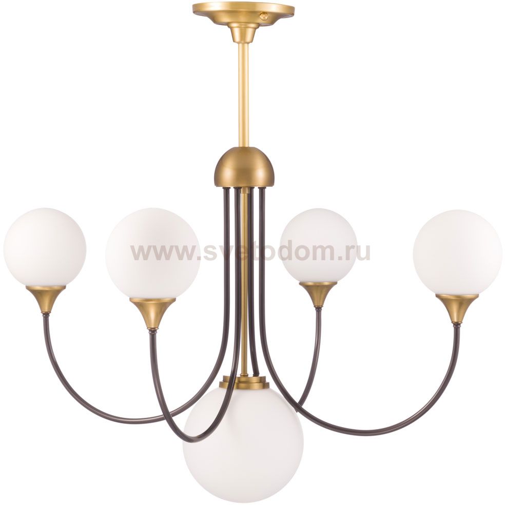 Люстра Cloyd GERM C5 / D76 см - латунь/черн. (арт.10123)