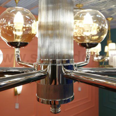 Люстра Cloyd HARMIN C6 / D70 см - никель (арт.10131)