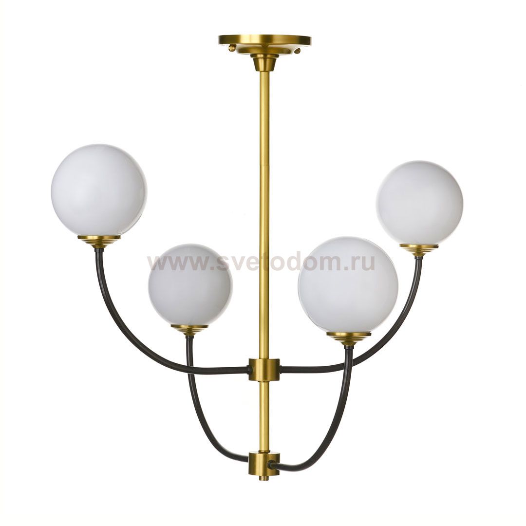 Люстра Cloyd TAOS-A C4 / D72 см - латунь/черн. (арт.10164)