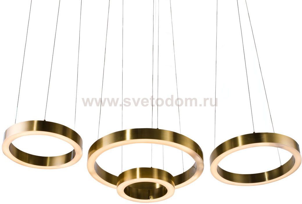 Подвесной светильник Cloyd RAUNDS P1 / D65 см - латунь (арт.10252)