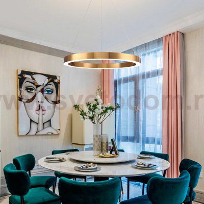 Подвесной светильник Cloyd RAUNDS P1 / D65 см - латунь (арт.10252)