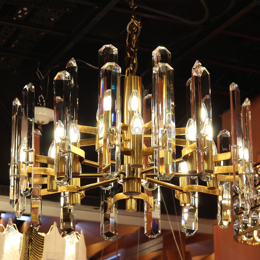 Люстра Cloyd ESTRADA C12 / D65 см - латунь темная (арт.10273)