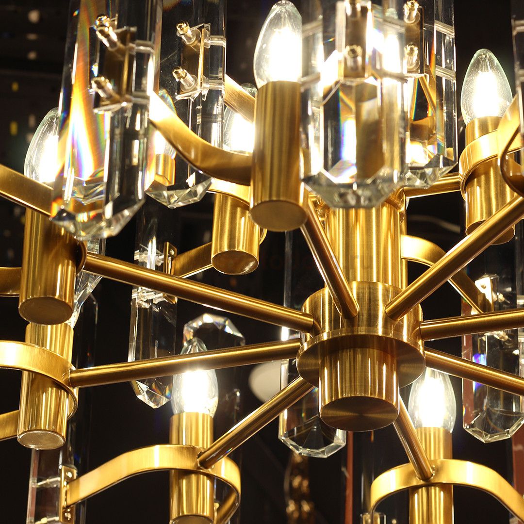 Люстра Cloyd ESTRADA C12 / D65 см - латунь темная (арт.10273)