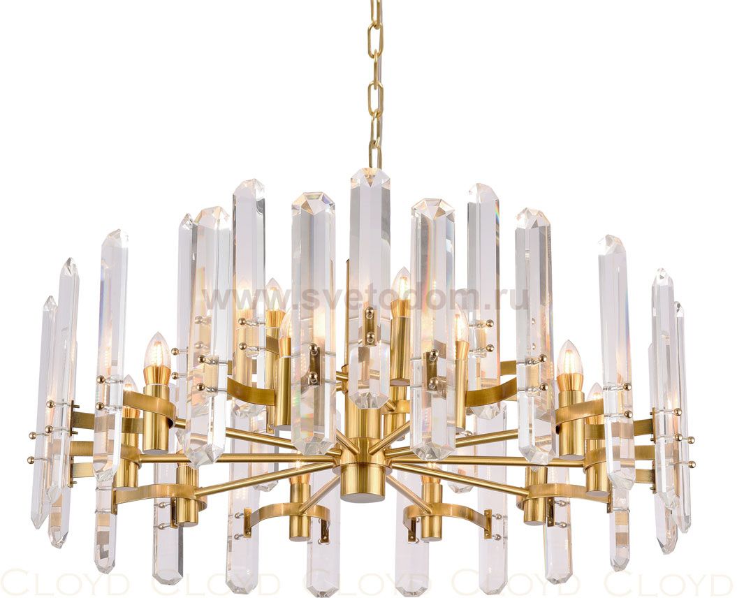 Люстра Cloyd ESTRADA C15 / D85 см - латунь (арт.10276)