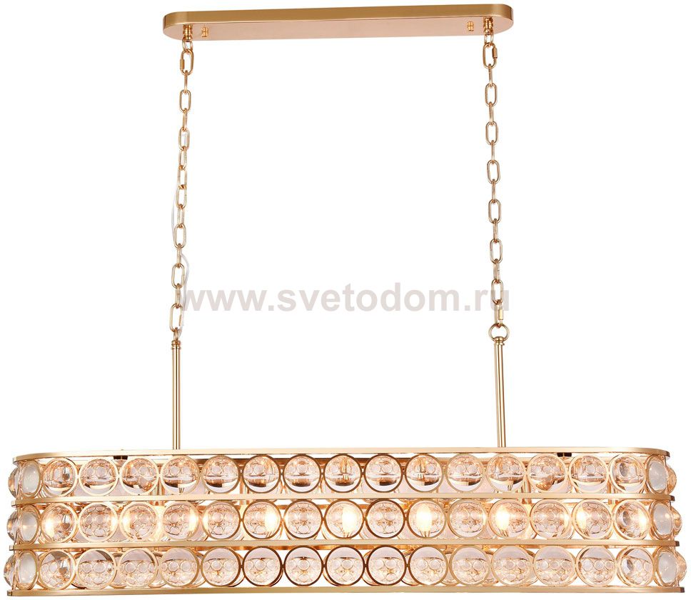 Люстра Cloyd VALENT C6 / L100 см - золото (арт.10294)