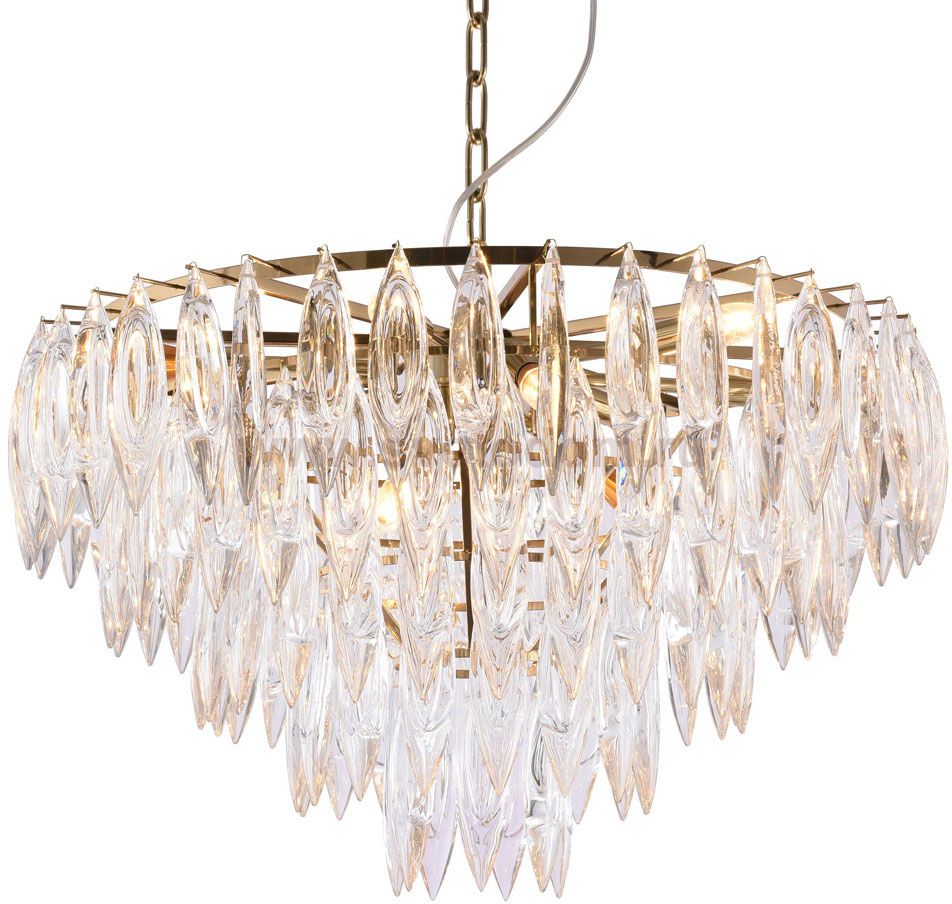 Люстра Cloyd SEMILLA C12 / D80 см - золото (арт.10328)