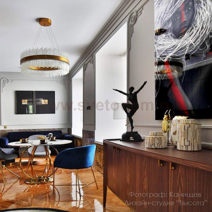 Люстра Cloyd CADANCE-A C1 / D80 см - латунь (арт.10333)