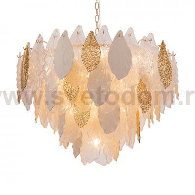 Люстра Cloyd SENEGAL C21 / D80 см - с золотыми листьями - золото (арт.10367)